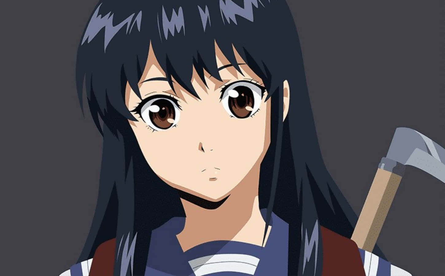 Anime Girl With Hammer Wallpaper