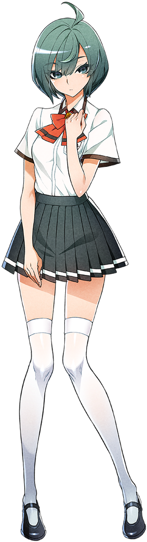 Anime Girlin School Uniform PNG