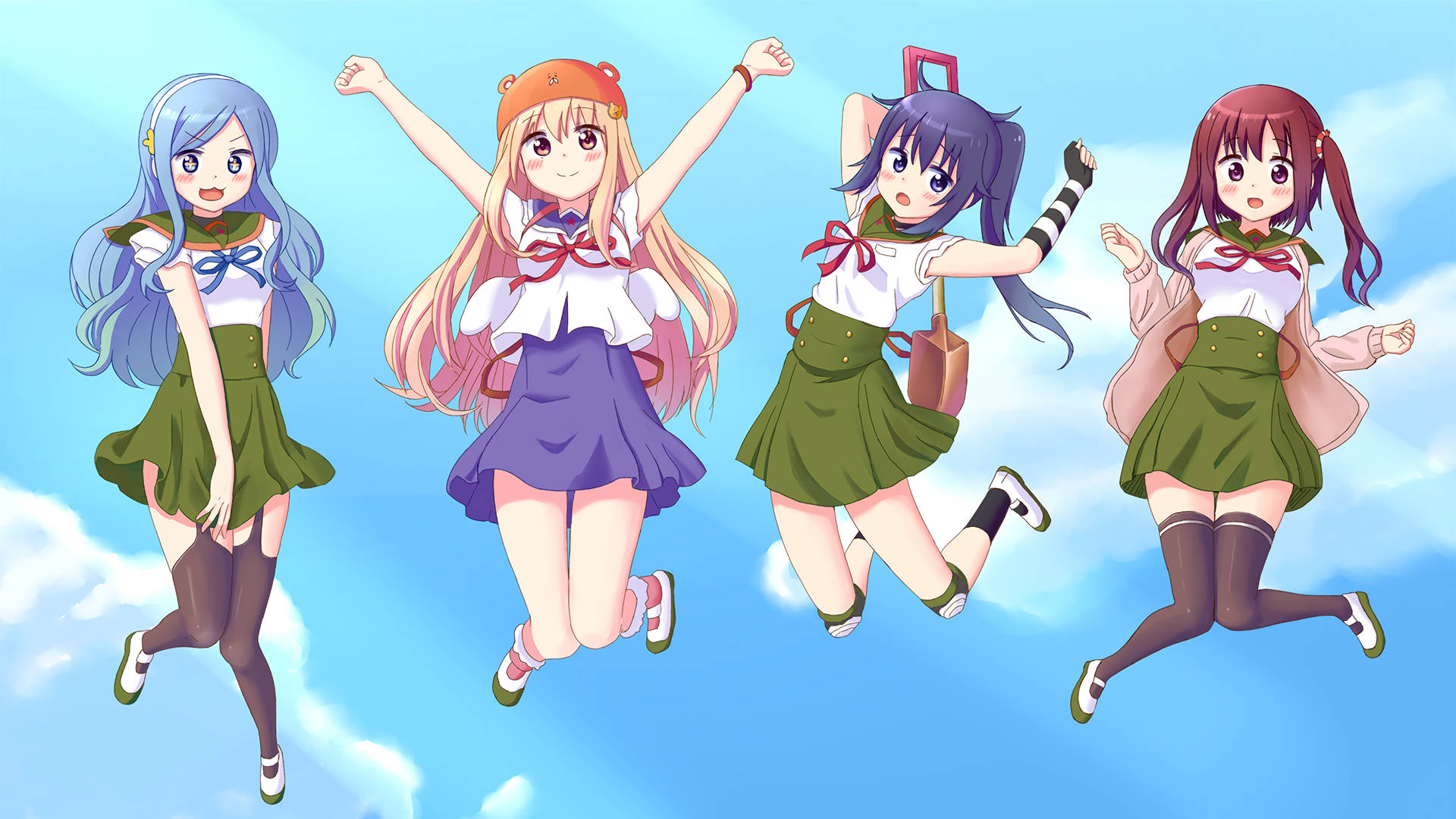 Anime Girls From Himouto! Umaru-chan Wallpaper