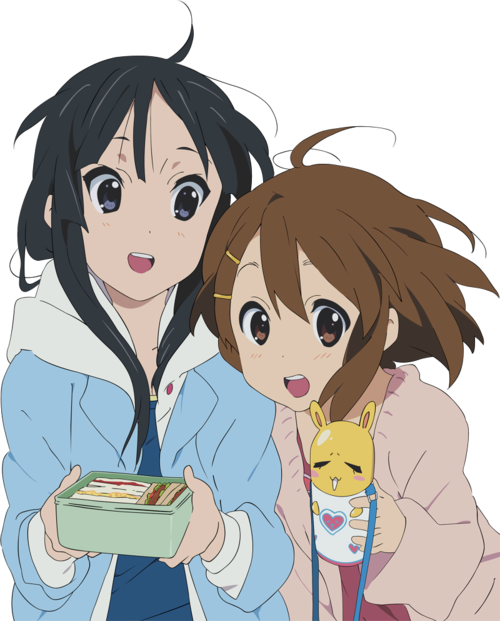 Anime Girls Holding Bento Box PNG