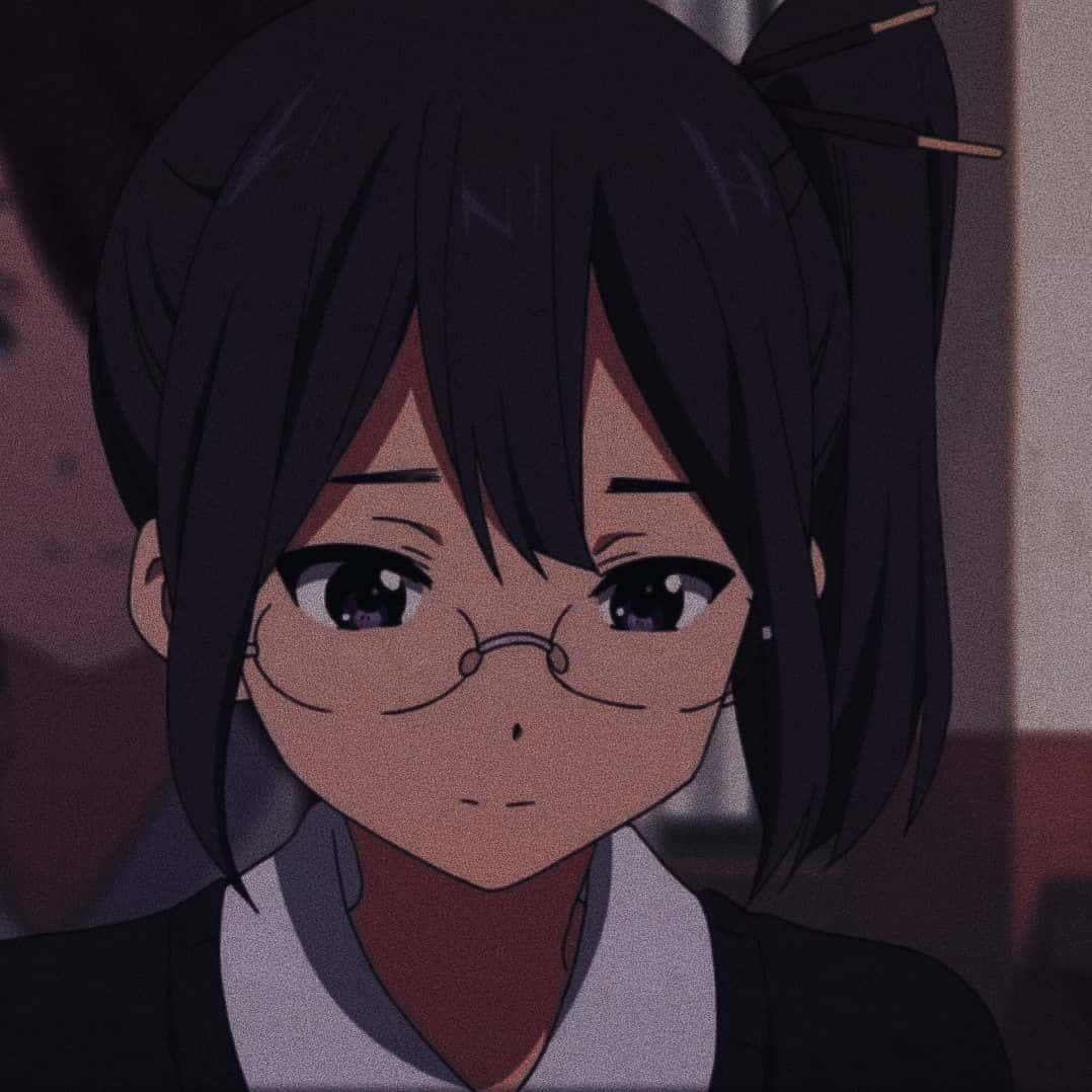 Chicasde Anime Con Gafas De Perfil Fondo de pantalla
