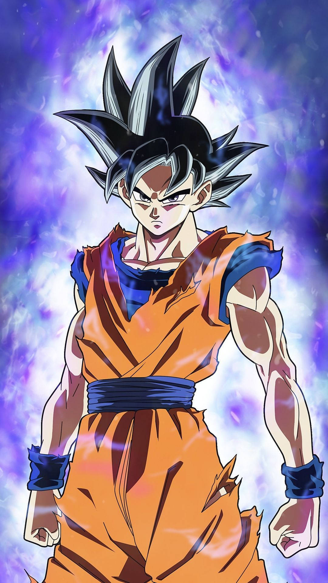 Goku reaches new ids of power as he unleashes the power of Super Saiyan Blue in this electrifying artwork from ‘Dragon Ball Z’. Wallpaper