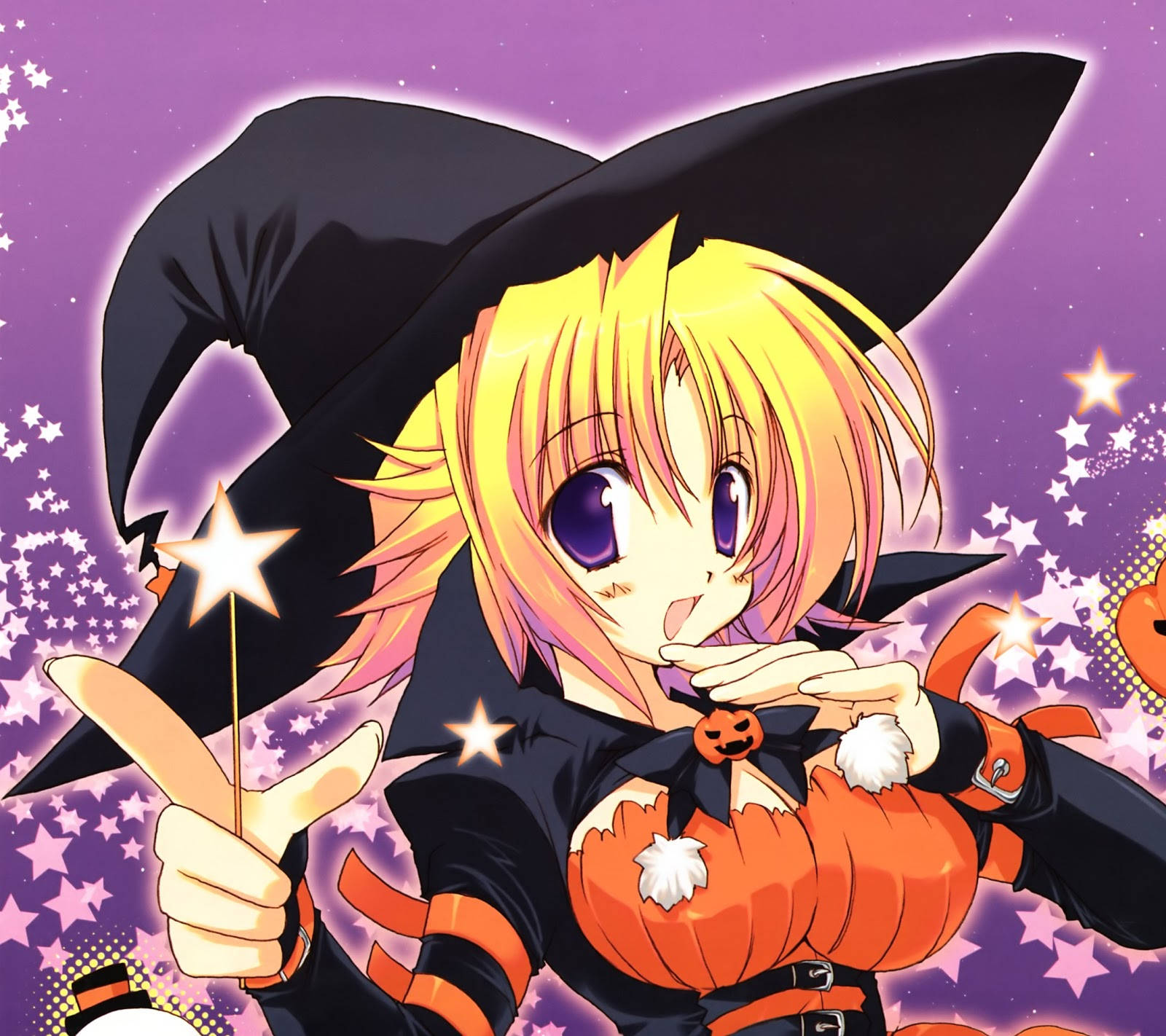 Join the spooky fun and explore the dark side of anime this Halloween! Wallpaper