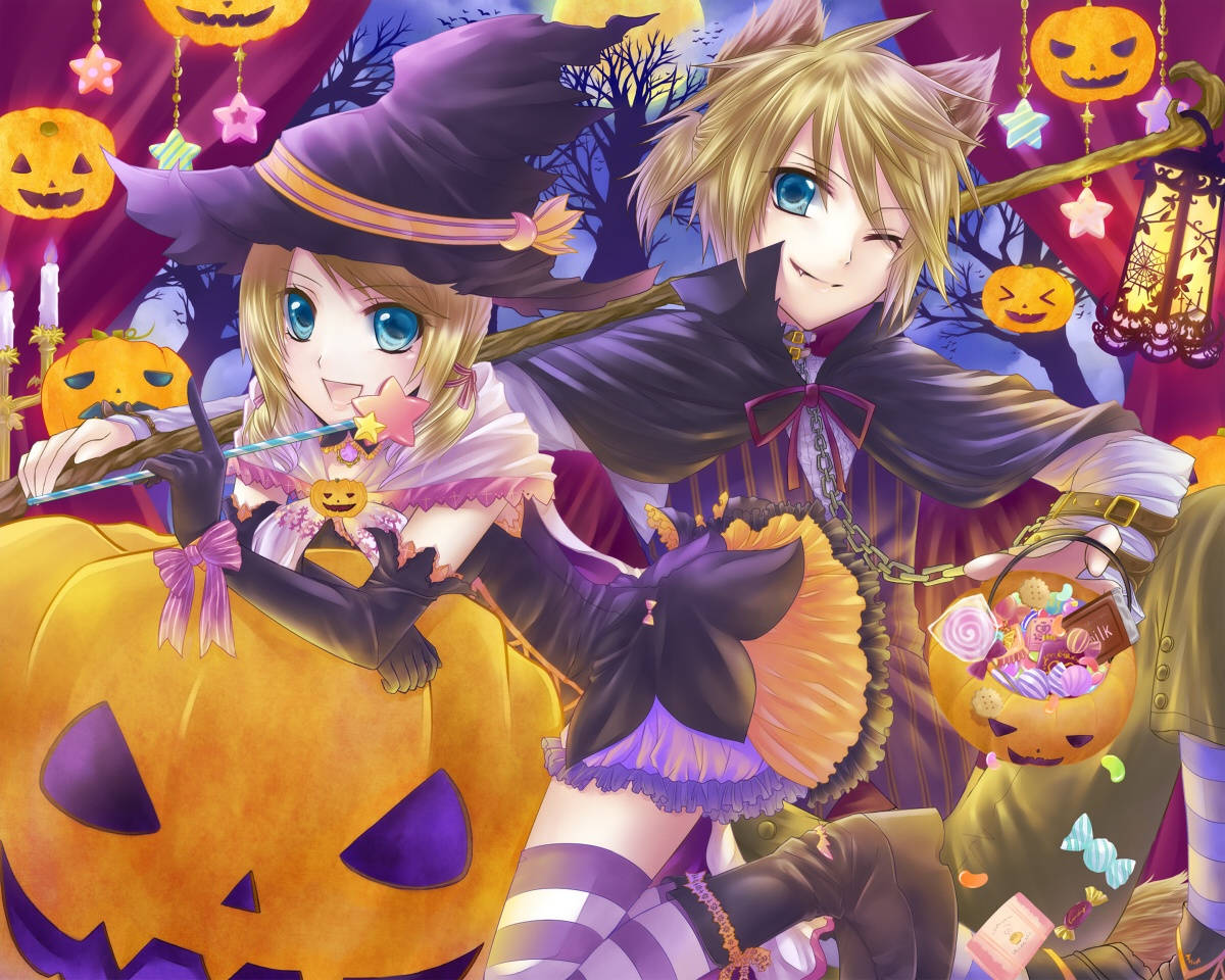 Trick or Treat, Anime Style! Wallpaper