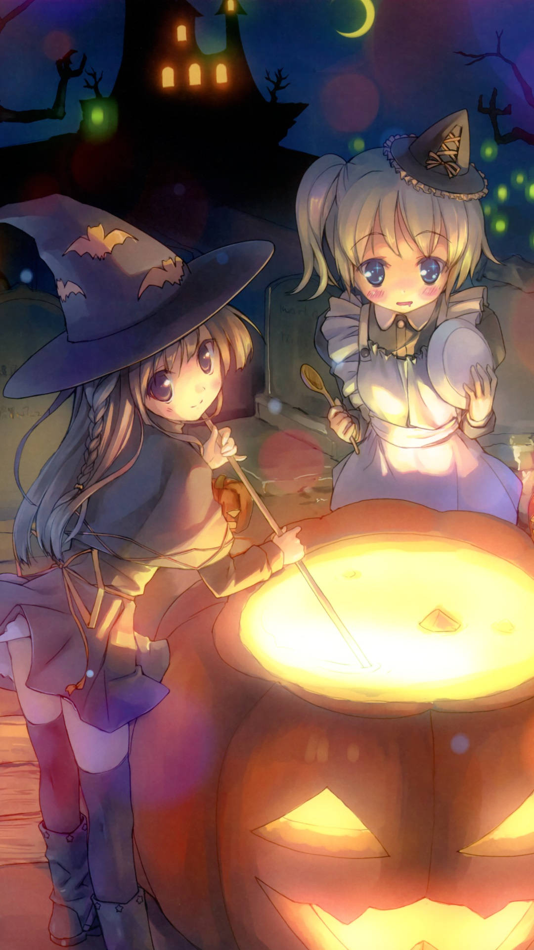 Dark Halloween Anime New Tab Theme HD
