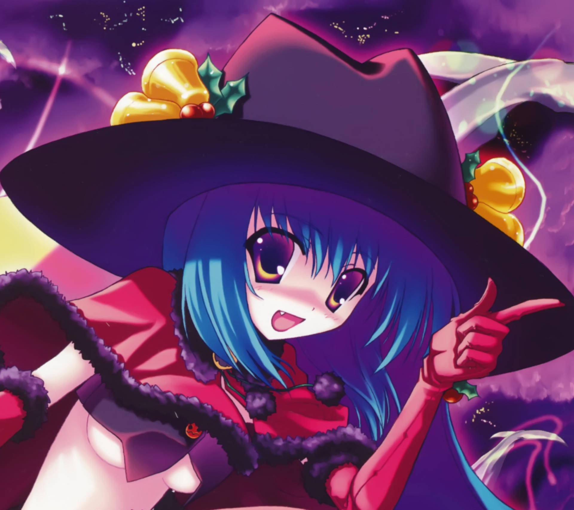 Get into the spooky spirit with these mischievous Anime characters from Halloween Wallpaper