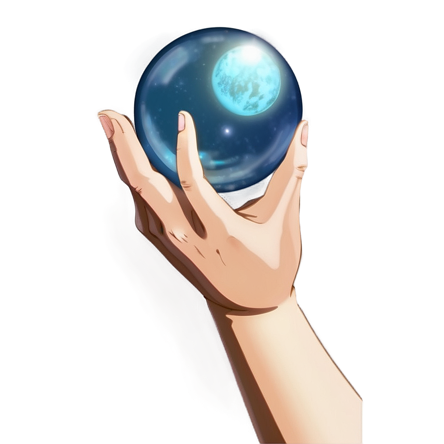 Download Anime Hand With Orb Png Ucd | Wallpapers.com