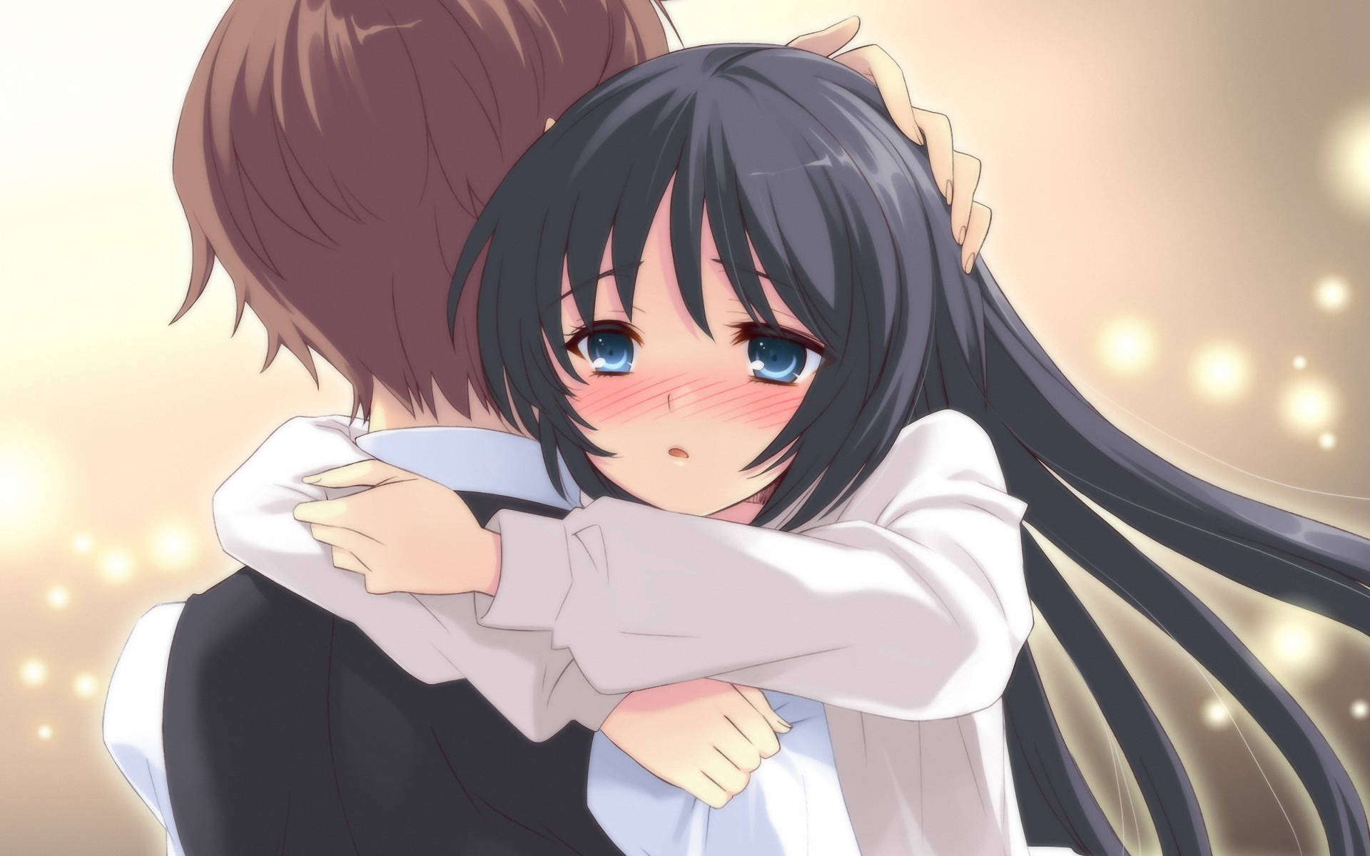 Anime Hug Of Pair Wallpaper