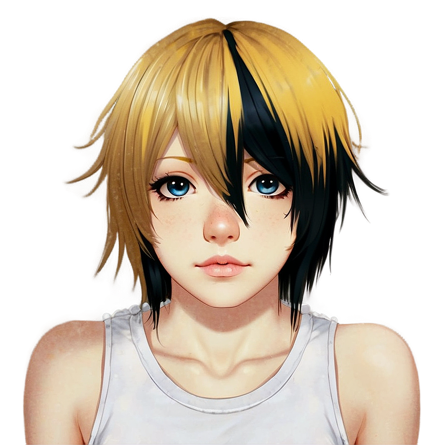 Anime Inspired Emo Hair Png Ksk39 PNG