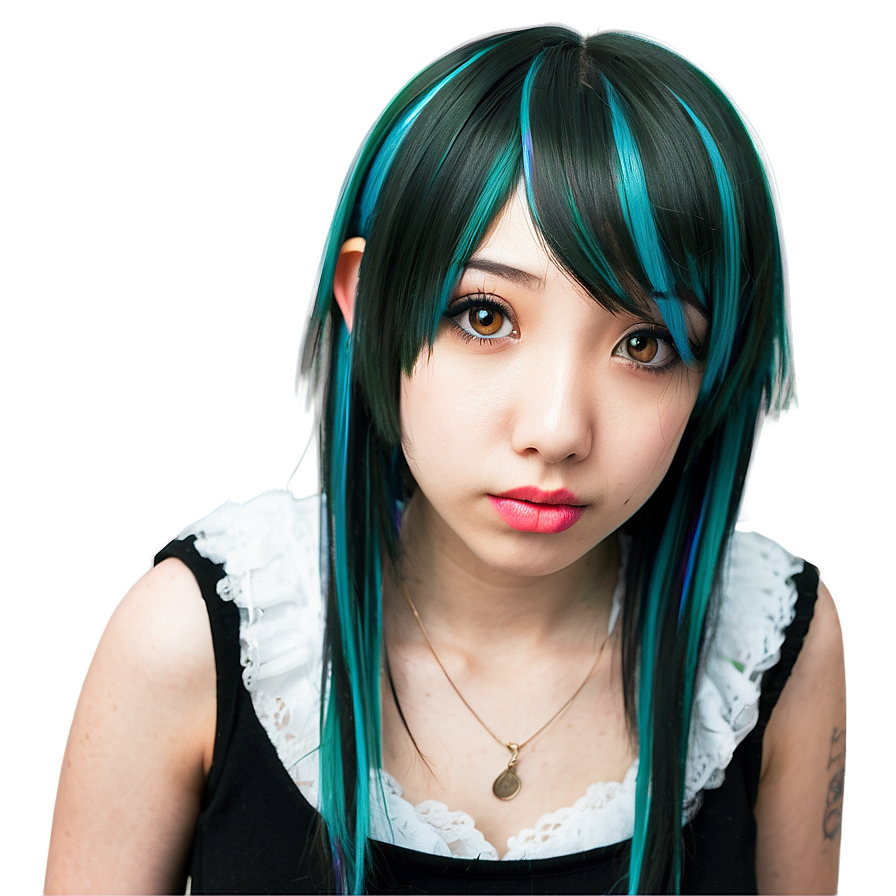 Download Anime Inspired Emo Hair Png Tbn | Wallpapers.com