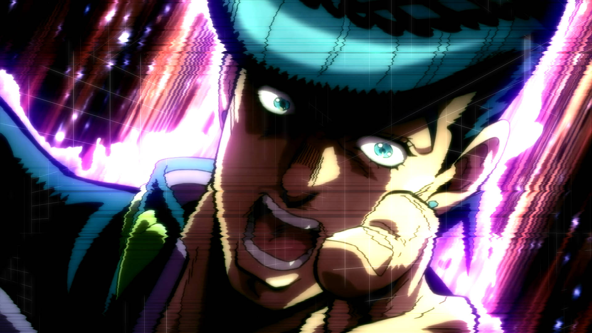 Anime Josuke Blind Van Woede Achtergrond