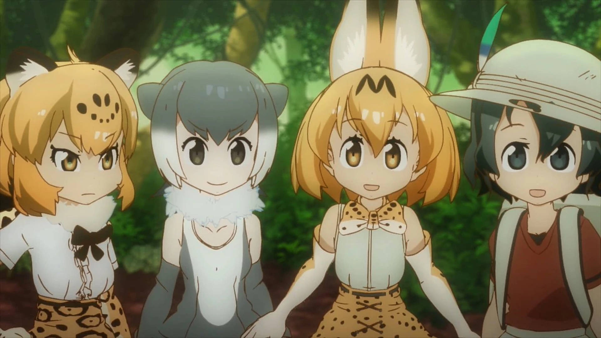 Anime Kids In Animal Costume Wallpaper