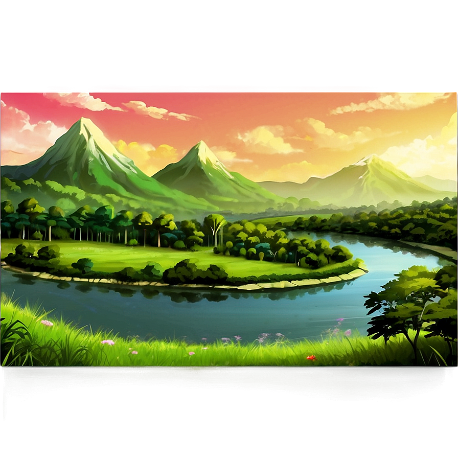 Download Anime Landscape Backgrounds Png Fom82 | Wallpapers.com