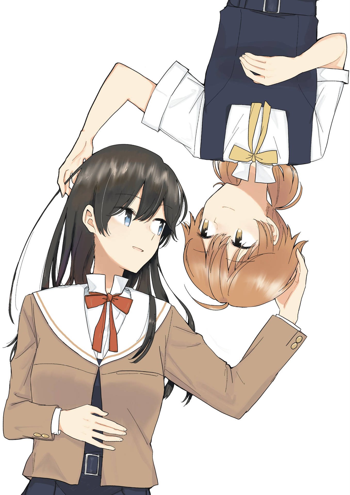 Anime Lesbians Sweet Stare