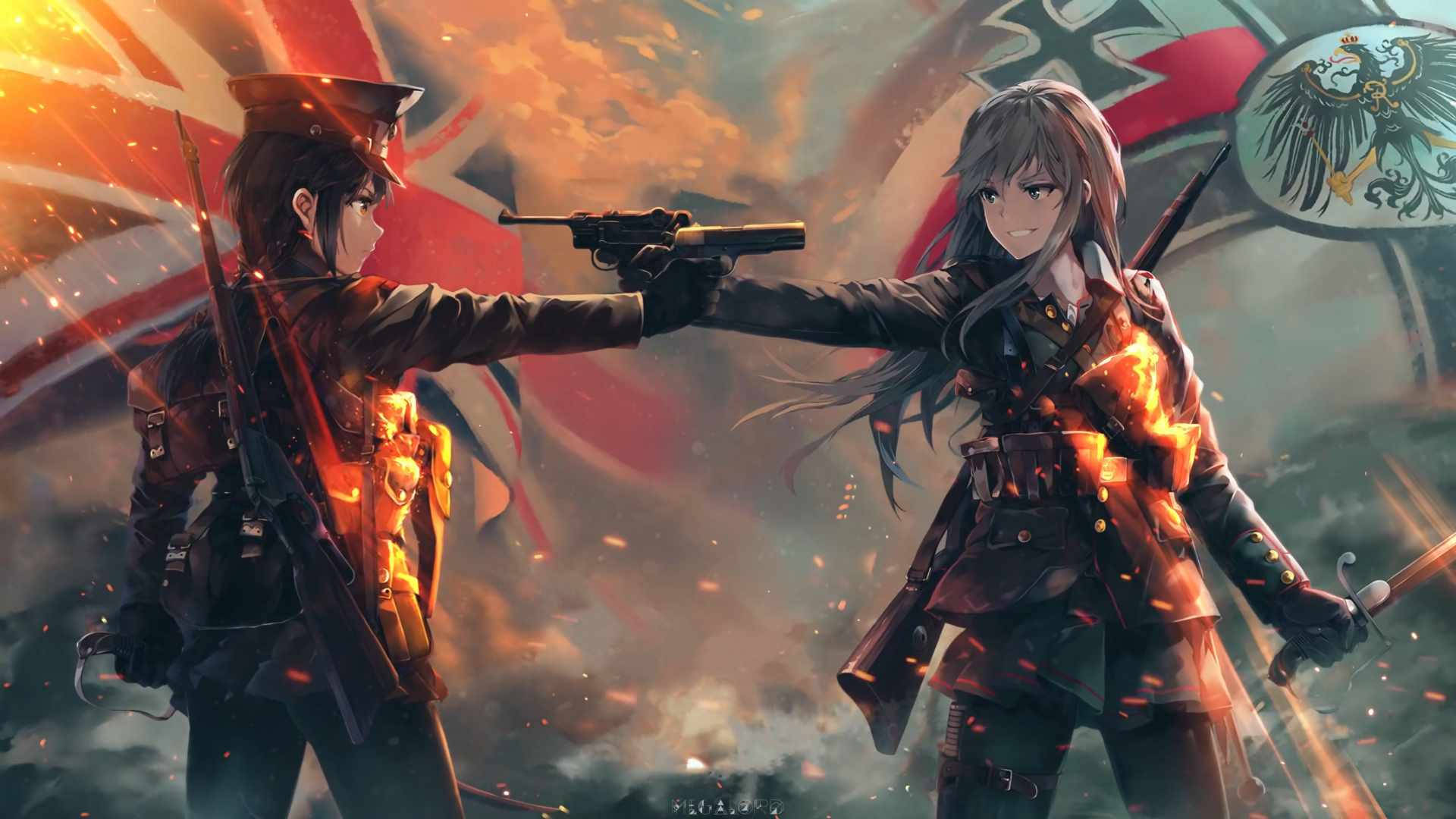 Anime Live Female Soldiers Wallpaper