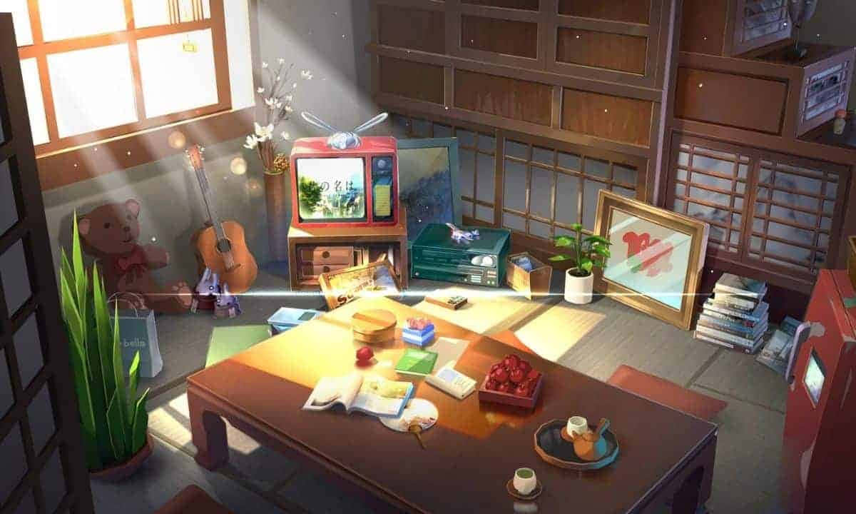 Anime Living Room with a Relaxed Atmosphere