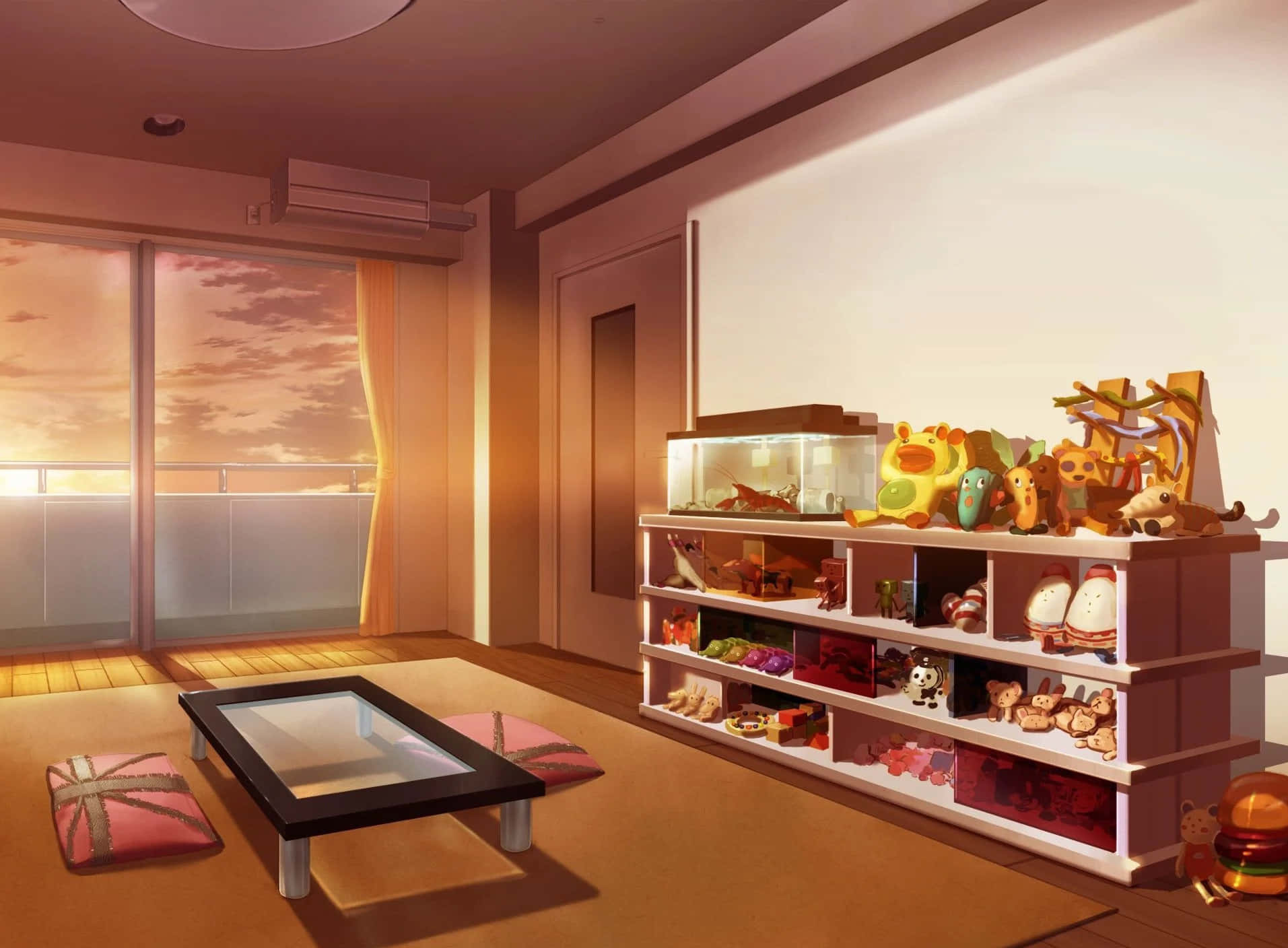 Einsüßes Und Stilvolles Anime-wohnzimmer Bereit Für Jede Versammlung