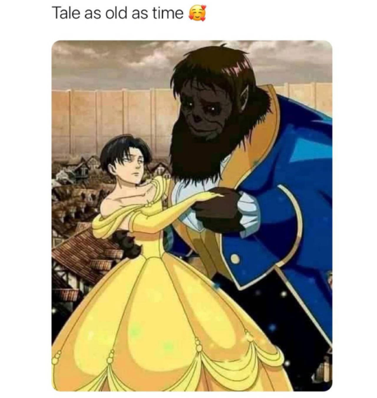 Anime Meme Beauty Levi And Beast Zeke Background