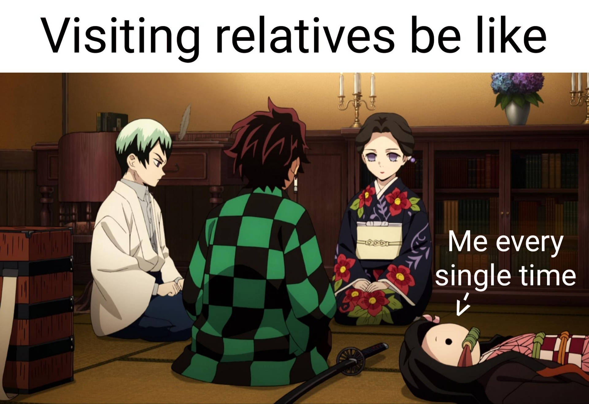 Anime Meme For Relatives Background