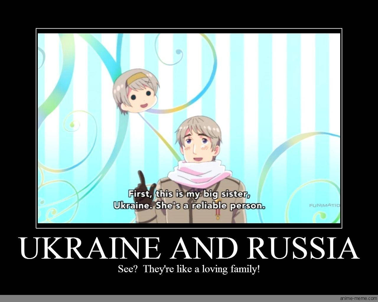 Anime Meme PFP Ukraine And Russia Wallpaper