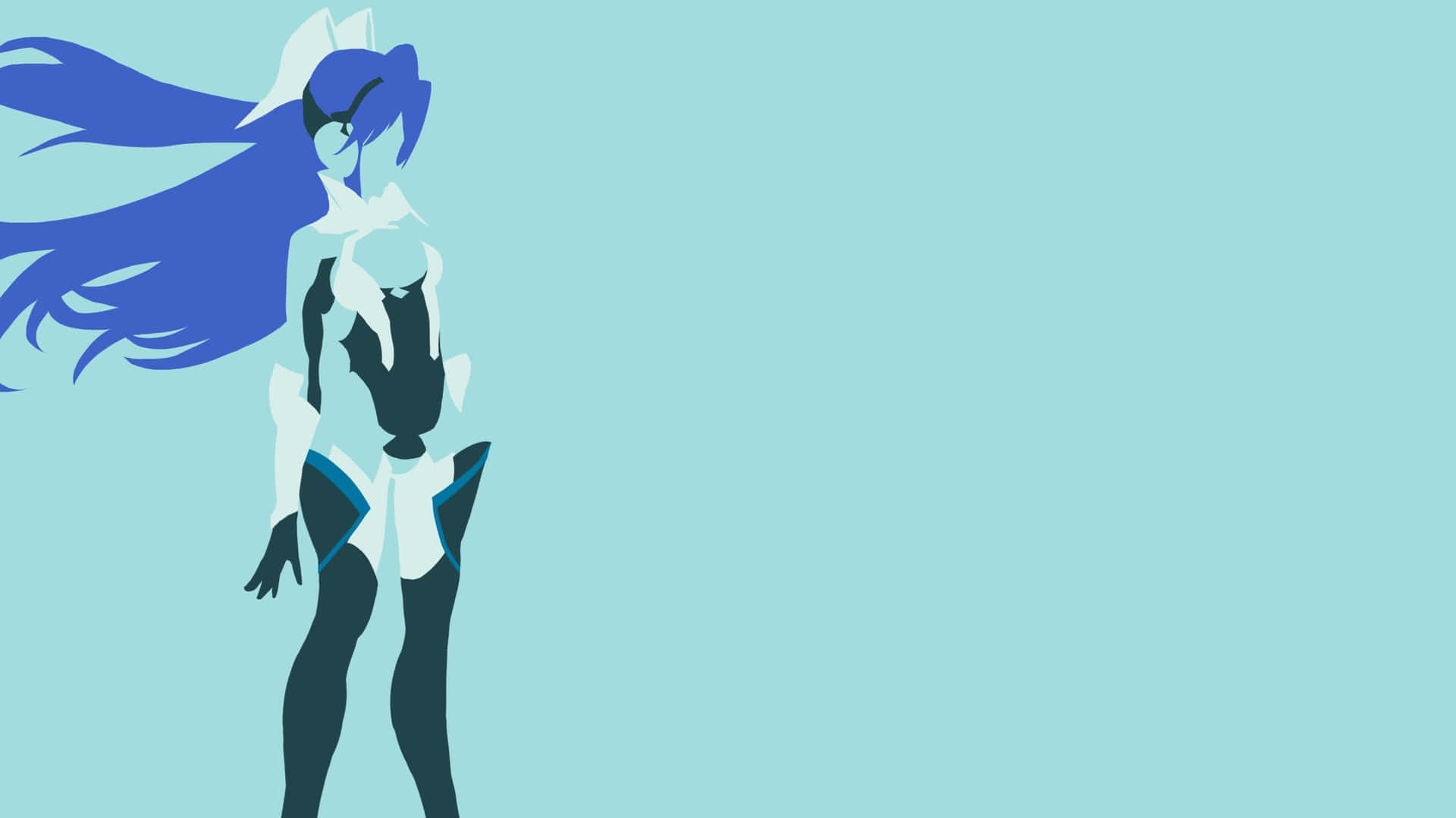 Image  Anime characters in a minimalist artistic design Wallpaper