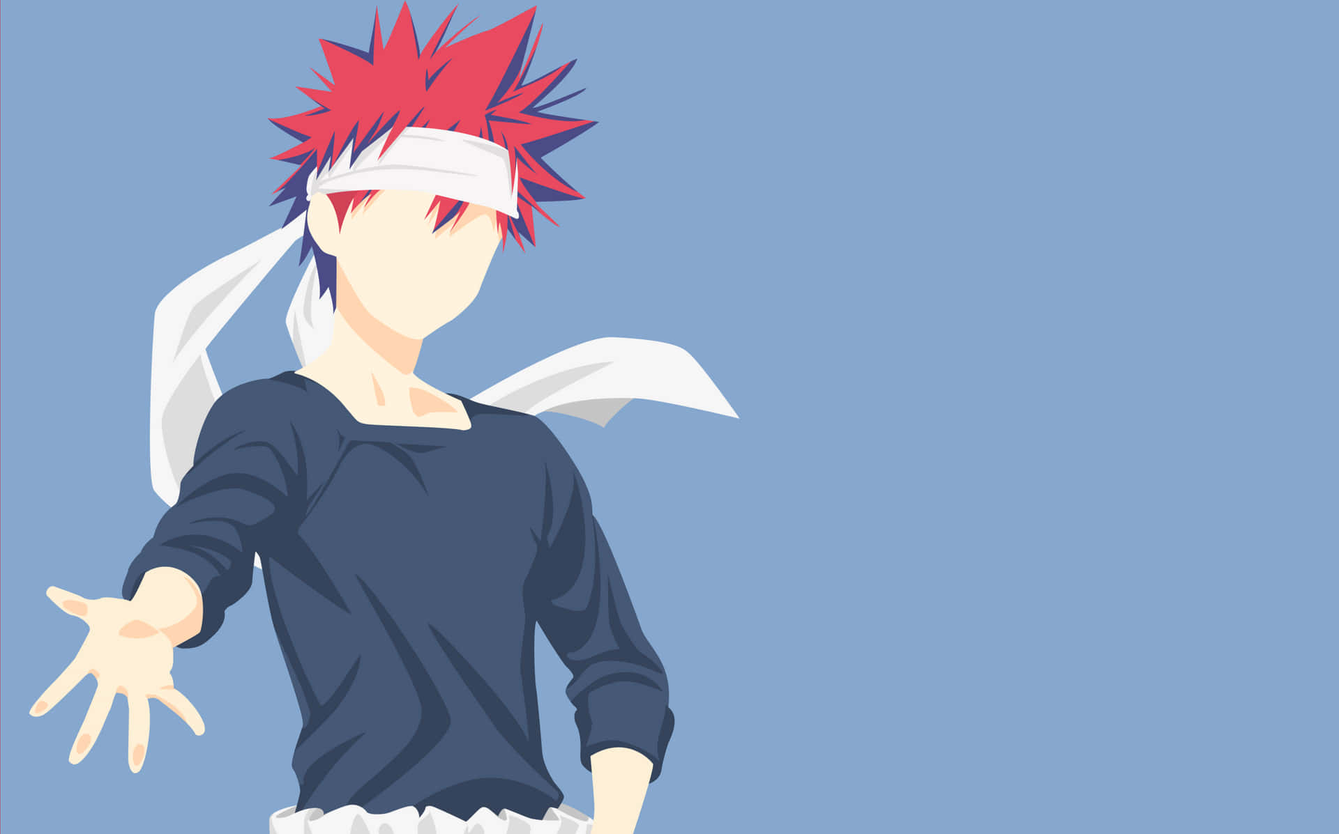 Admire the minimalistic beauty of this anime character. Wallpaper