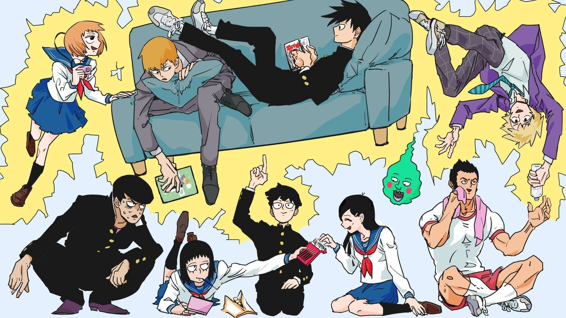 Get ready for an unforgettable adventure with Mob Psycho 100 Wallpaper