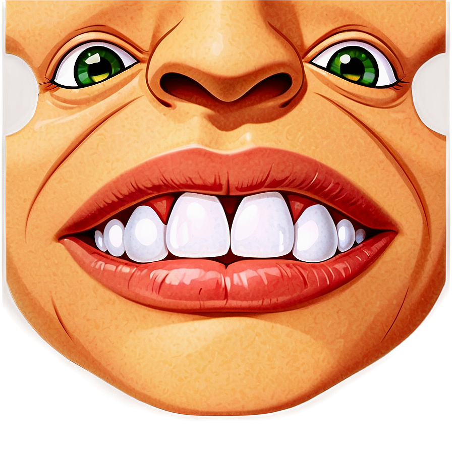 Anime Mouth Frowning Png 49 PNG