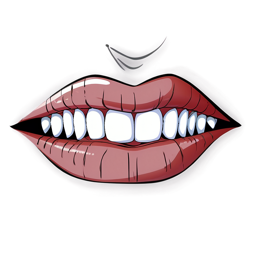 Anime Mouth With Scar Png Bfy31 PNG