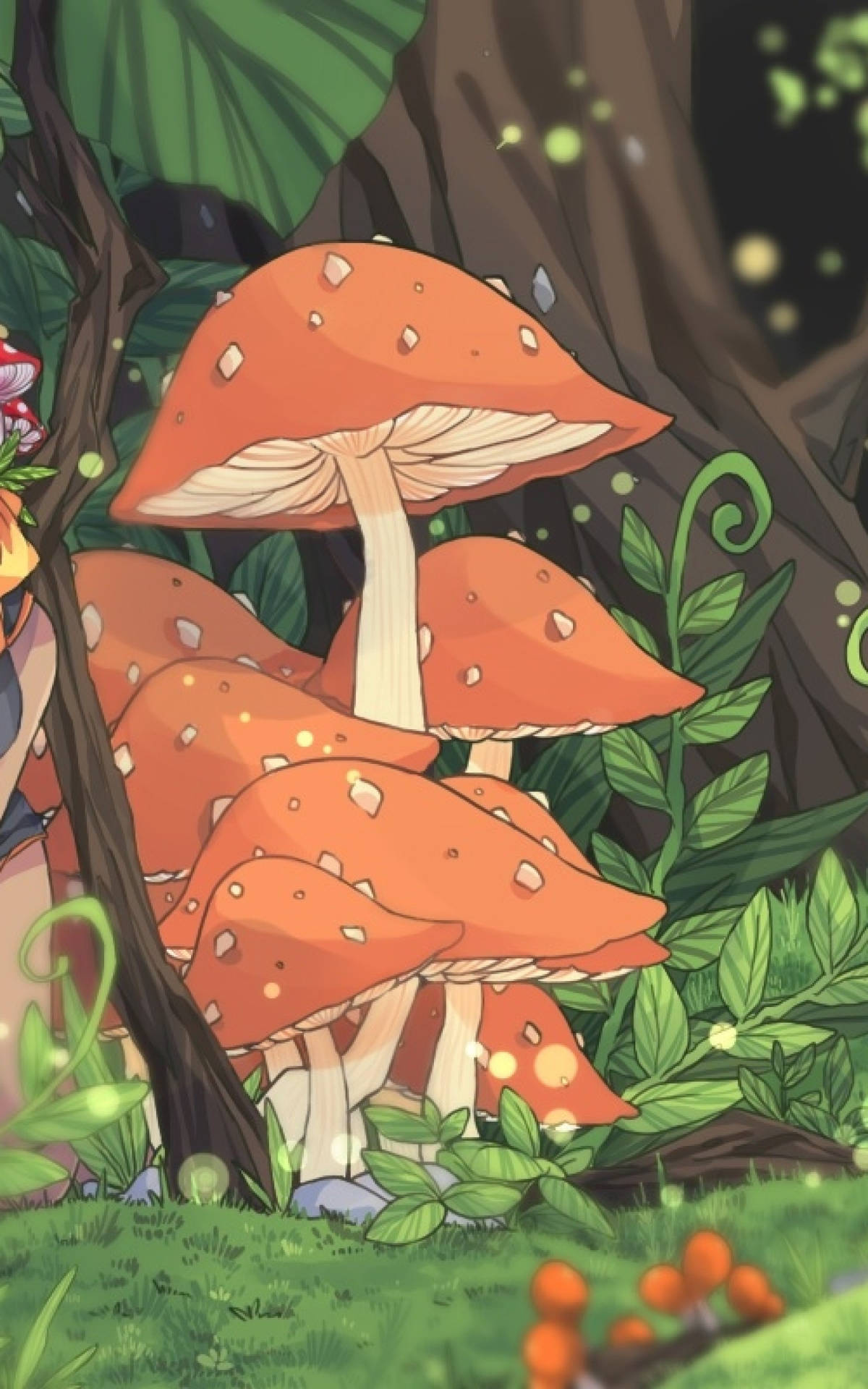 Anime Mushroom Aesthetic Wallpaper