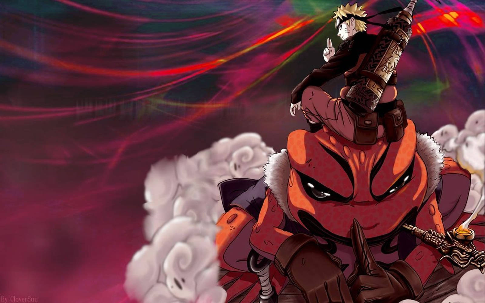 Anime Naruto With Gamakichi Background