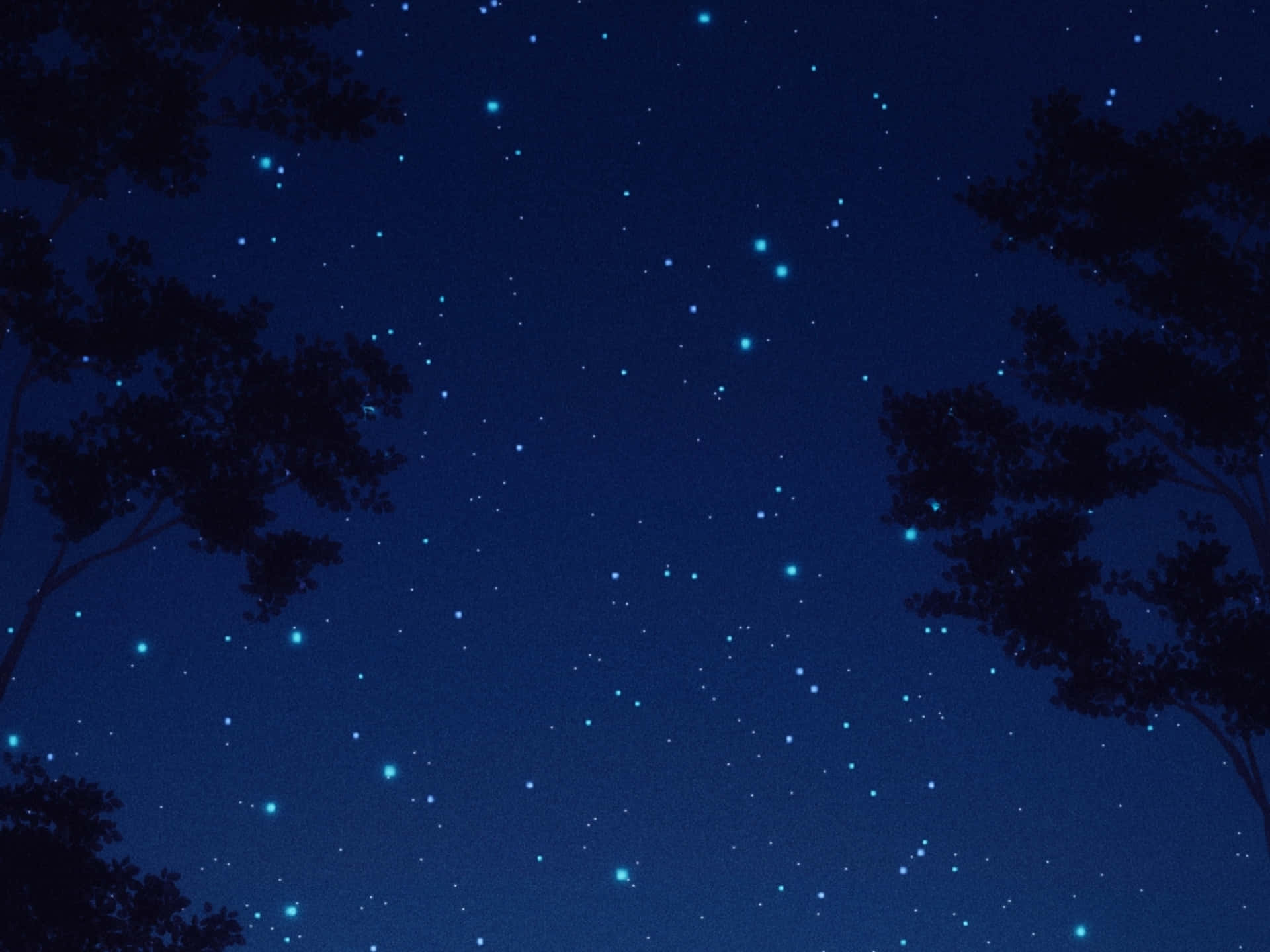 Anime Starry Night Scenery Wallpaper