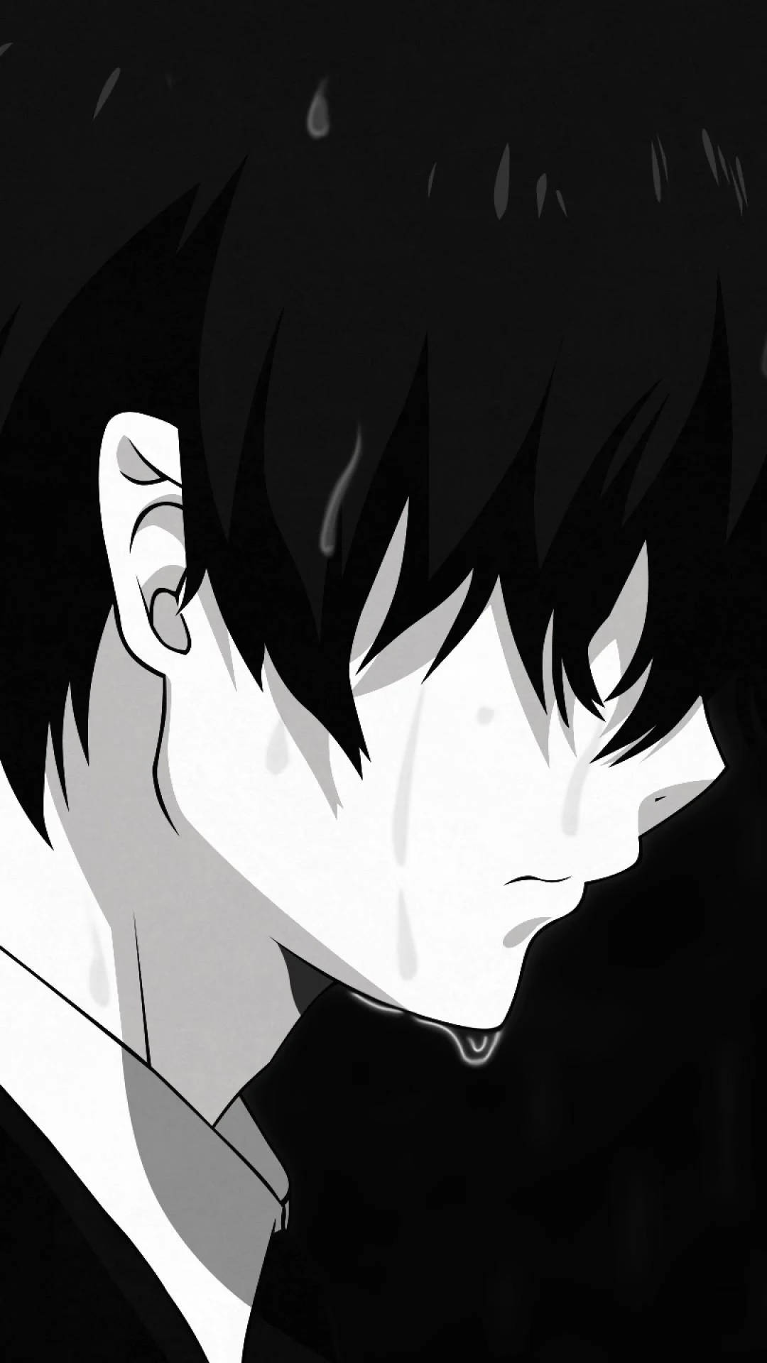 Download Anime Profile Crying Boy Wallpaper 