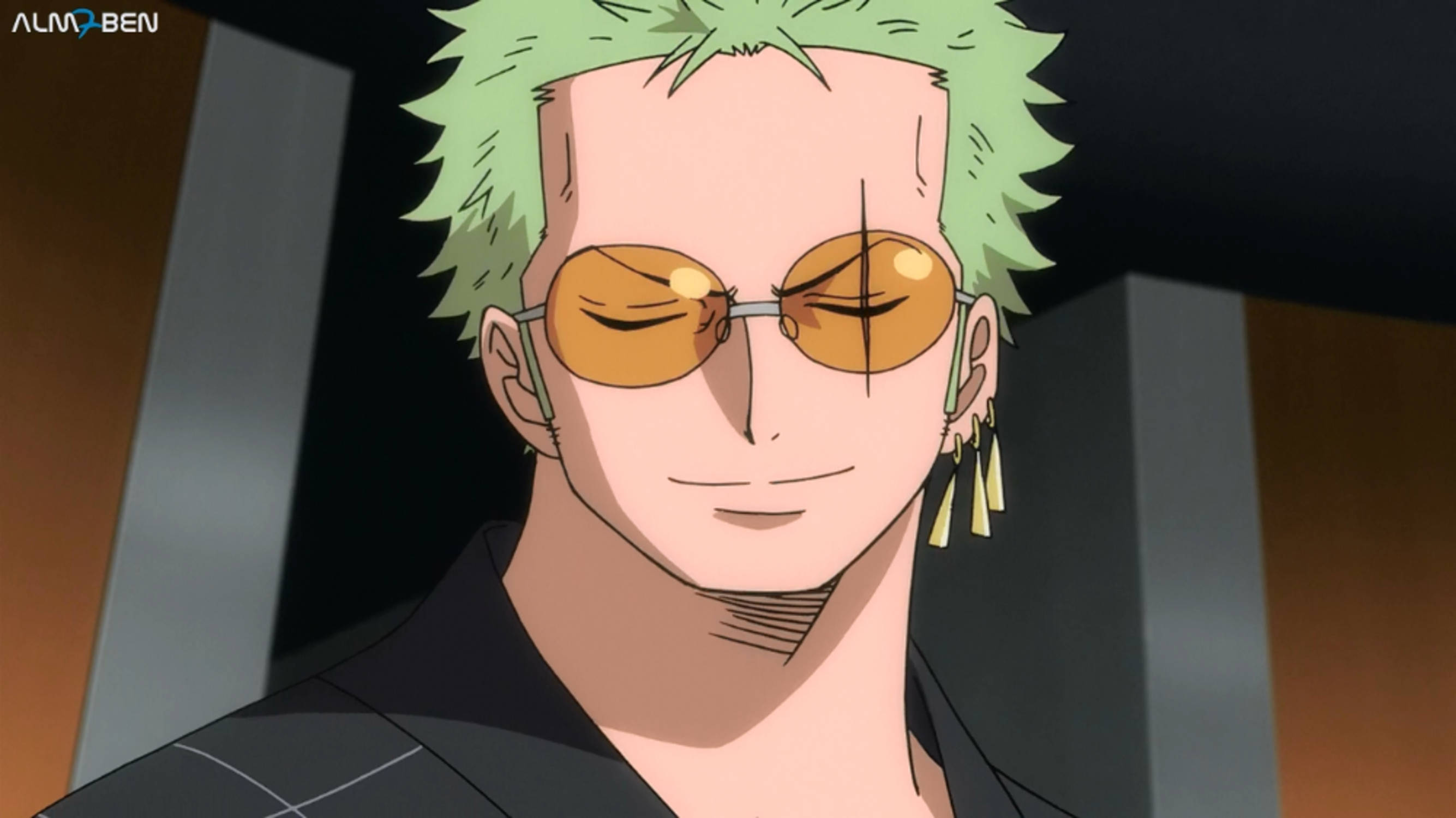 Anime Roronoa Zoro Pfp In Sunglasses Background