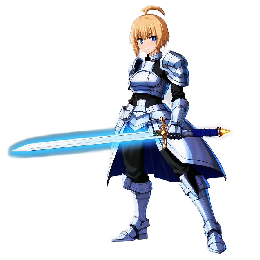 Download Anime Saber Warrior Png Qcd75 | Wallpapers.com