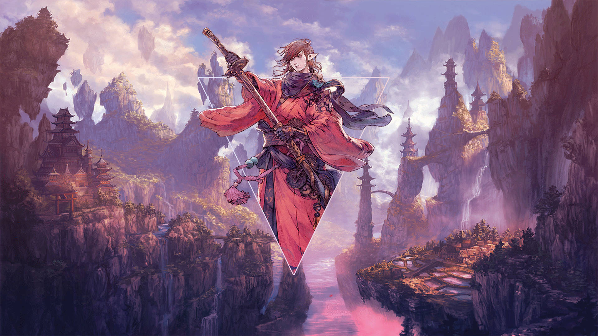 Anime Samurai Red Wallpaper