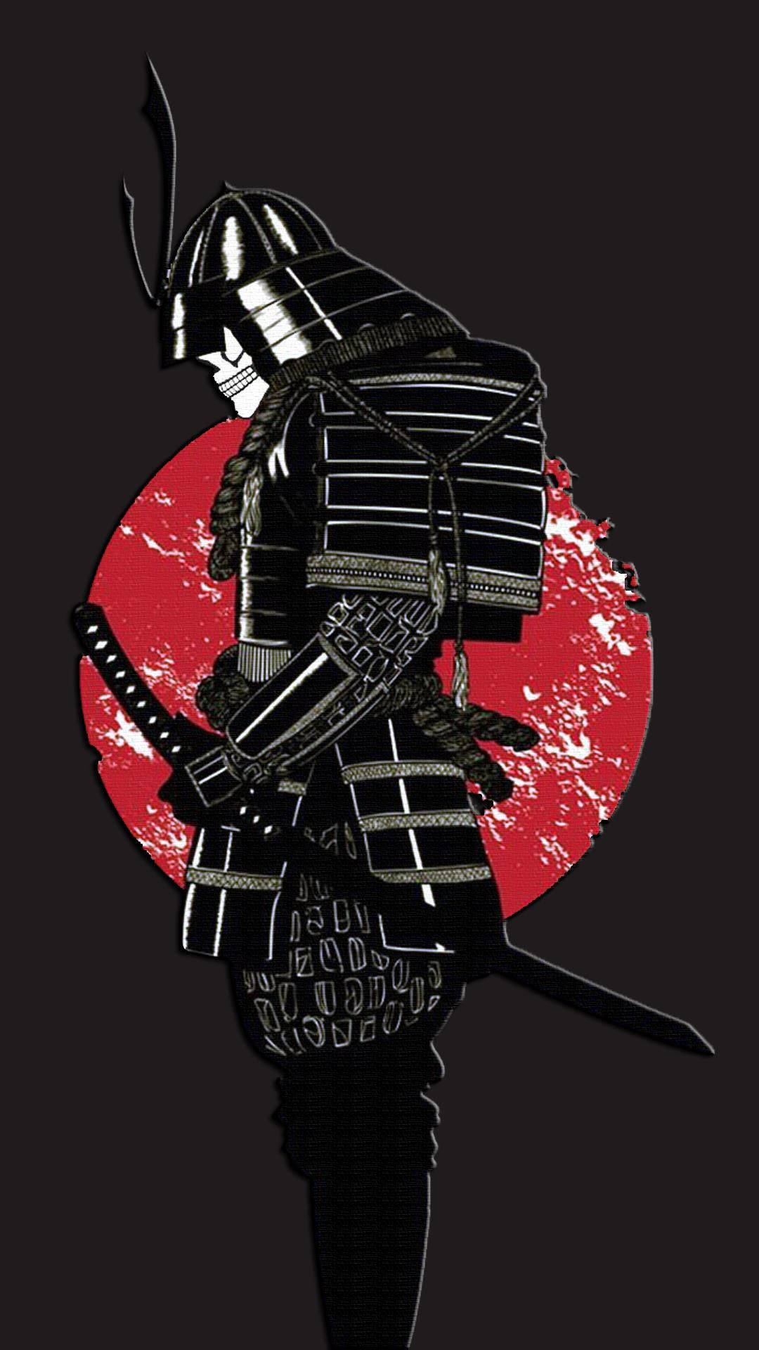 En dygtig og loyal samuraig, klar til kamp. Wallpaper