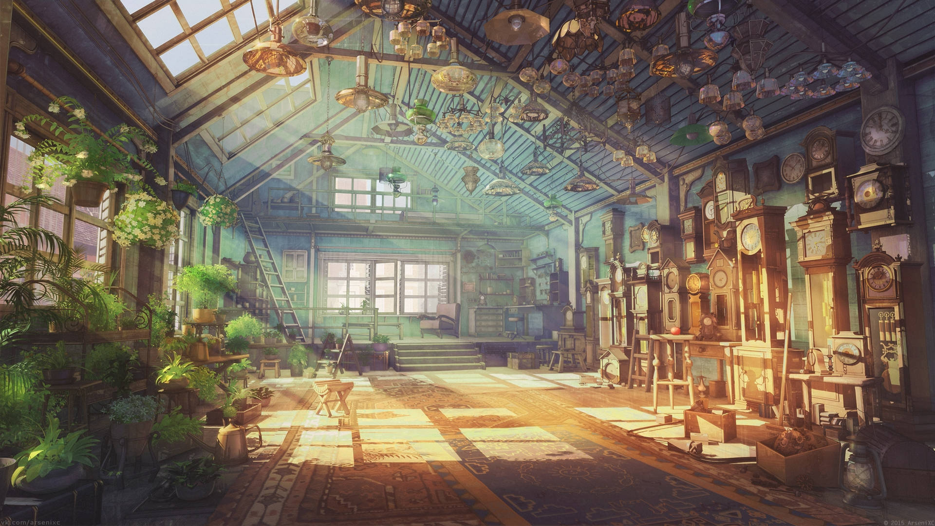 Anime Scenery 4k Greenhouse Wallpaper