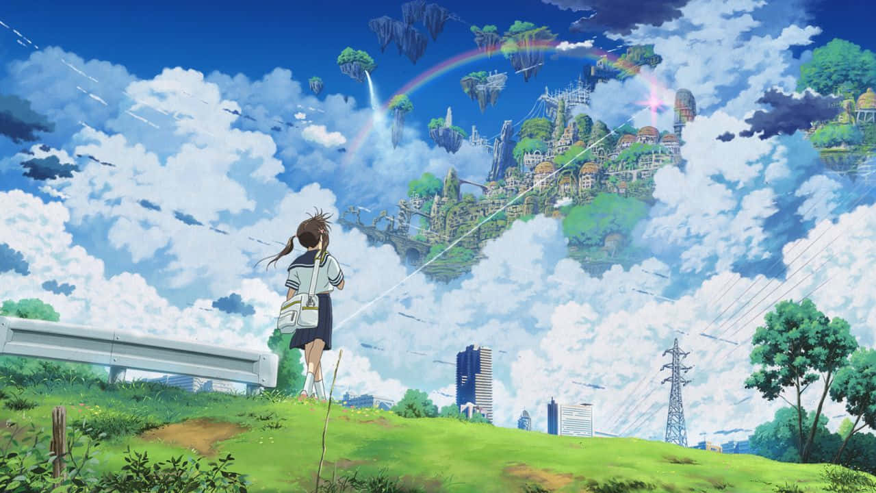 "Wandering Through a Mysterious Anime Scenery"