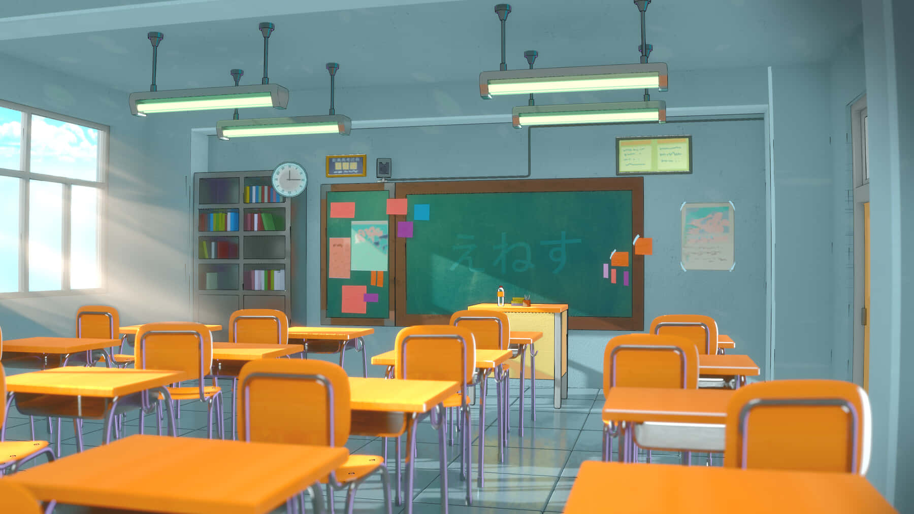 100+] Anime School Backgrounds
