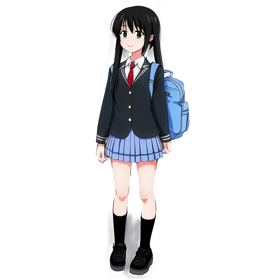 Anime School Uniform Png 05032024 PNG