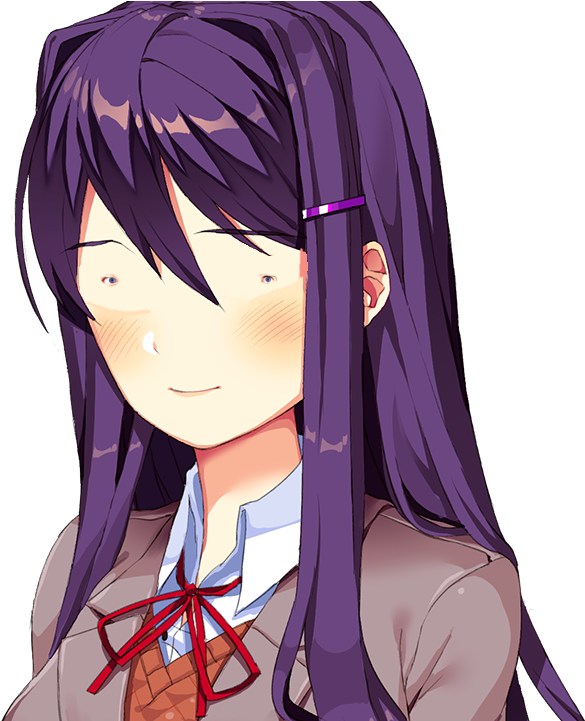 Anime Schoolgirl Smiling PNG