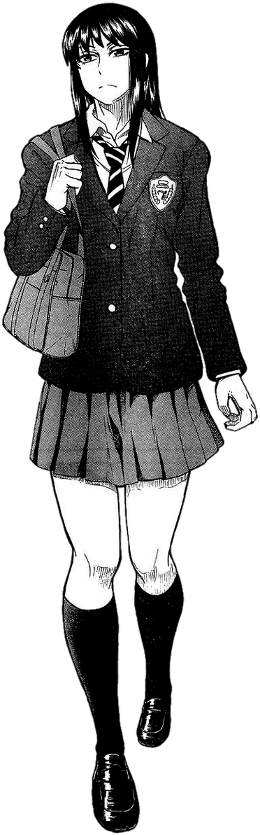 Anime Schoolgirl Uniform Walk PNG