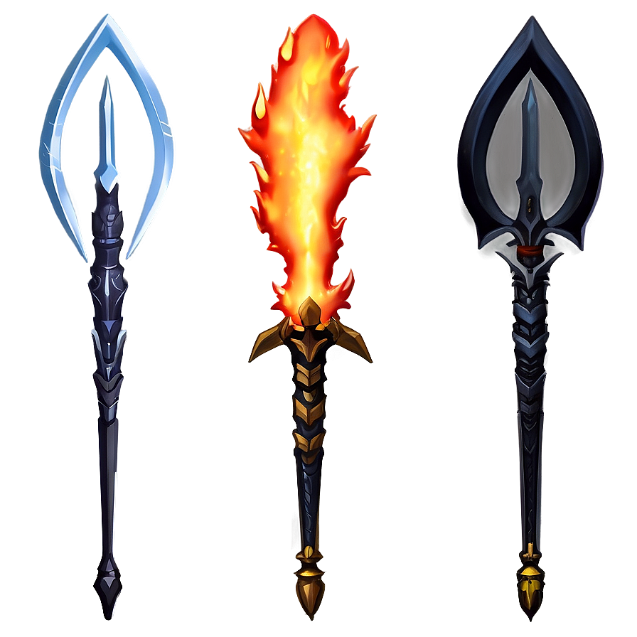 Anime Searing Fire Blade Png 06252024 PNG