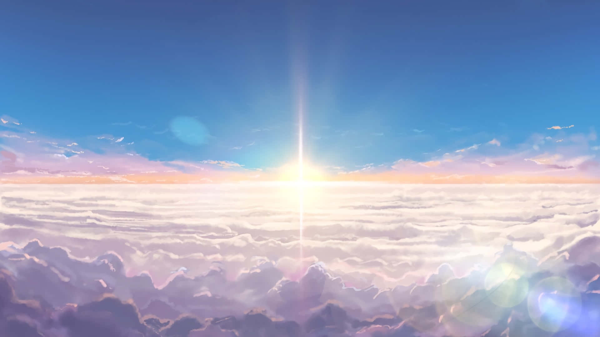 Anime Scenery With Blue Sky, anime scenery, blue sky, clouds, animation, HD  phone wallpaper | Peakpx