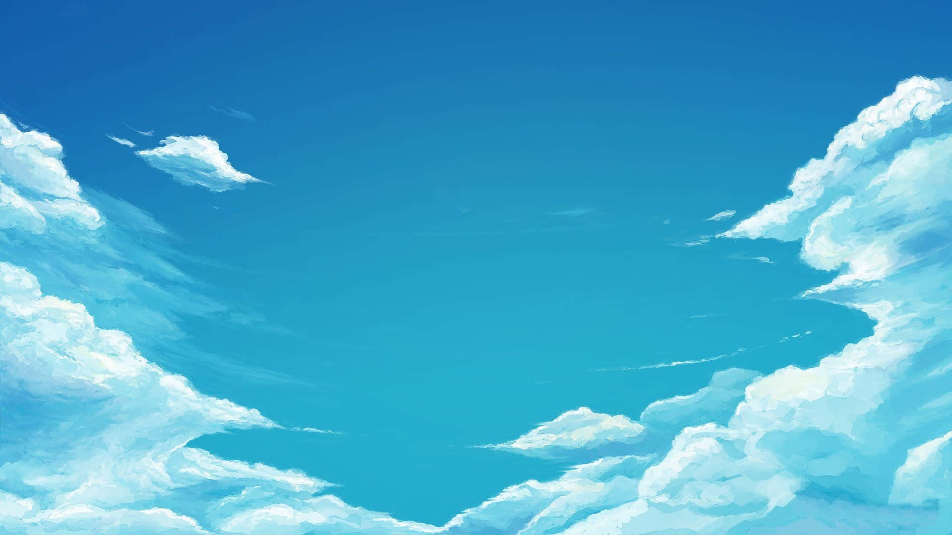 Unendlichehorizonte Eines Königsblauen Anime-himmels Wallpaper