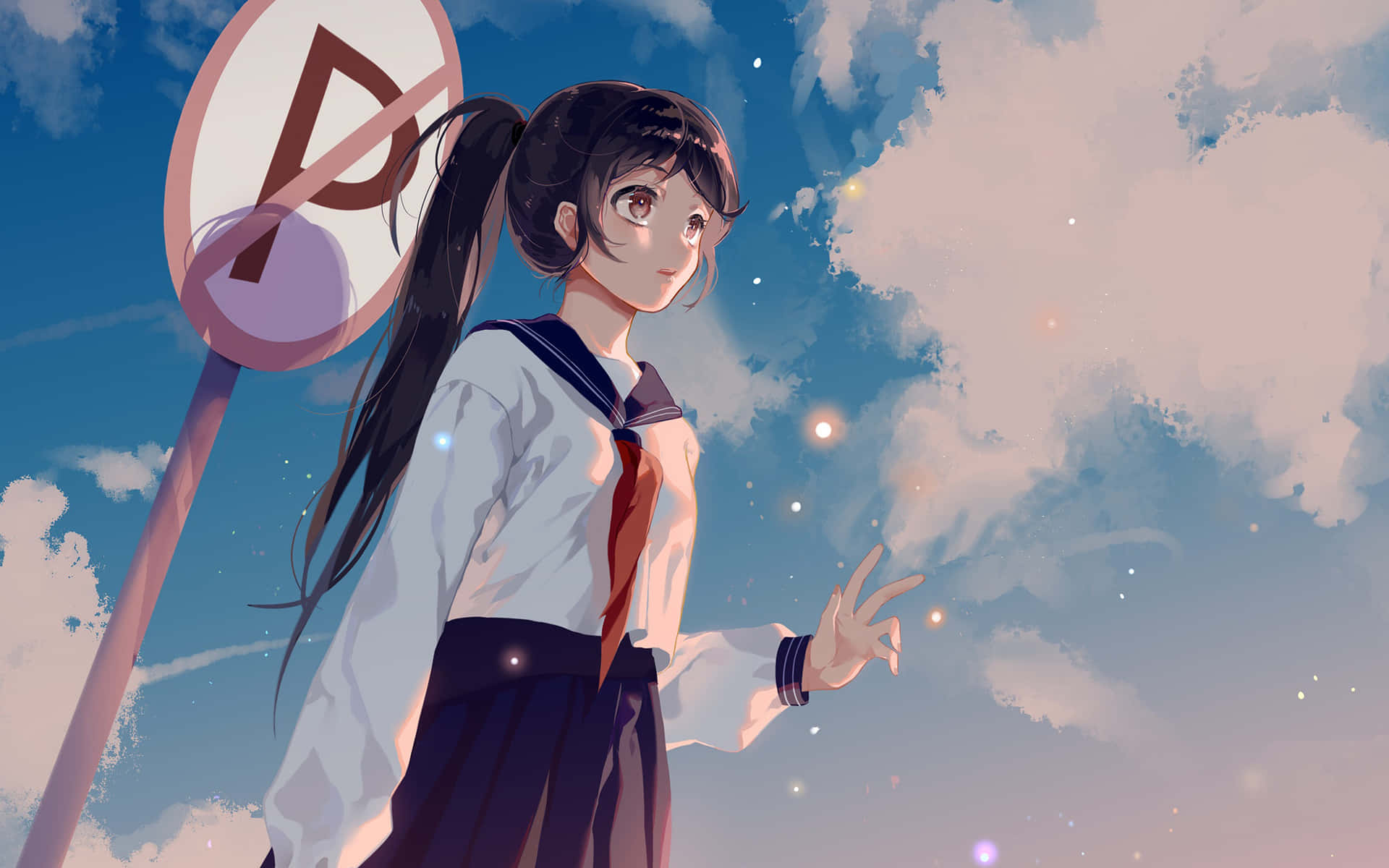 Njutav En Vacker Anime Sky