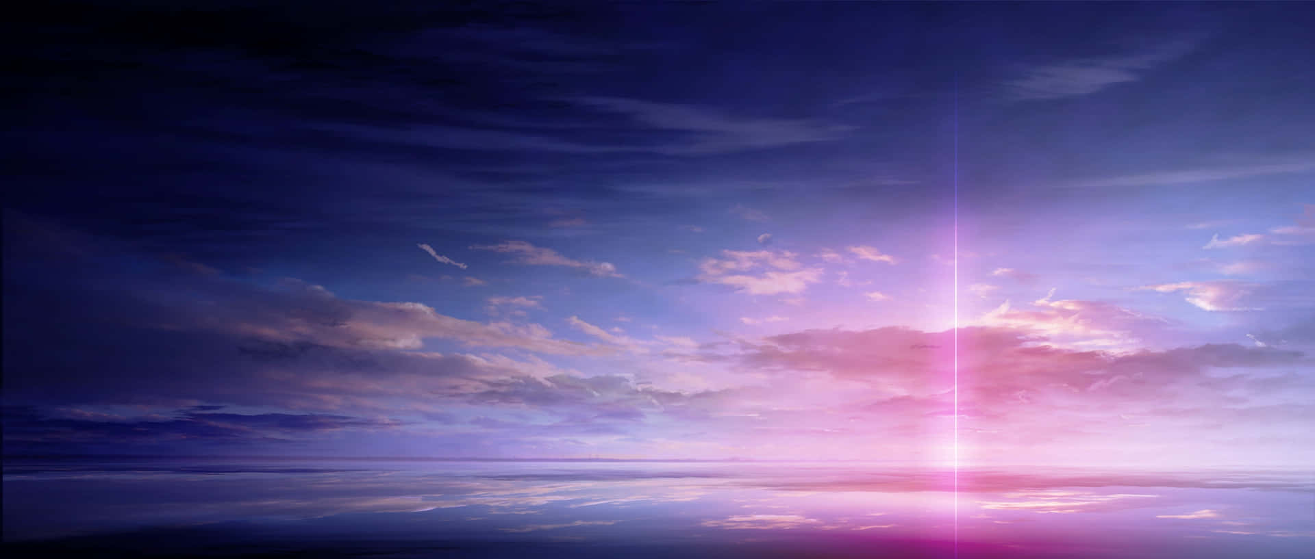 Svæv over breathtaking himmel i Anime Sky. Wallpaper