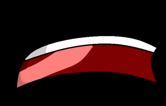 Anime Smiling Mouth Graphic PNG