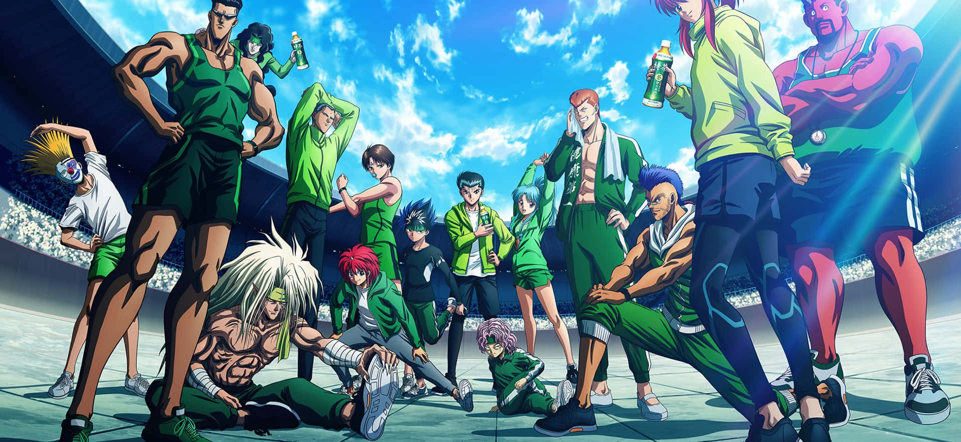 Anime Sports Team Pose Wallpaper